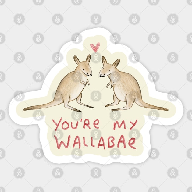 Wallabae Sticker by Sophie Corrigan